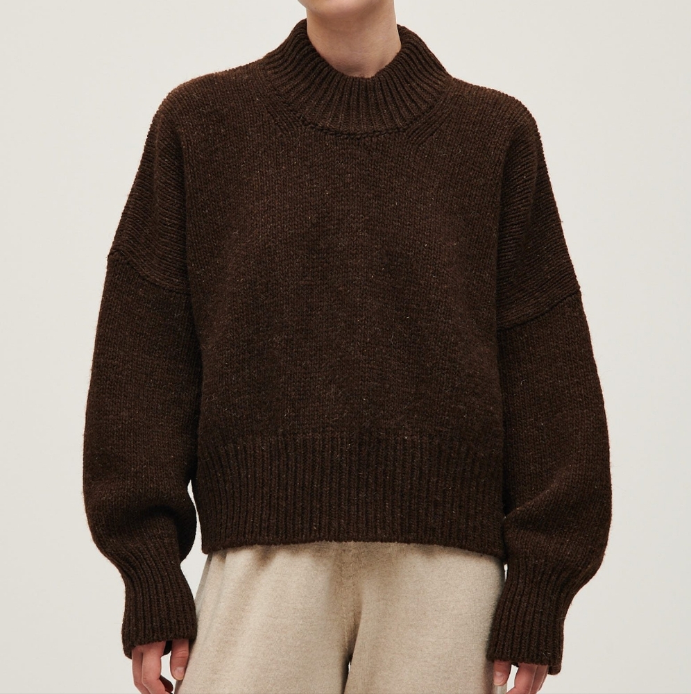 Babaa Jumper no 15 in color Earth, wool
